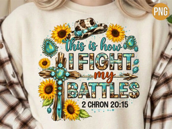 Christian Cross Battles Scripture PNG T-Shirt Designs