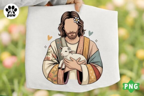 Christian Easter PNG, Jesus Bunny PNG — T-Shirt Designs