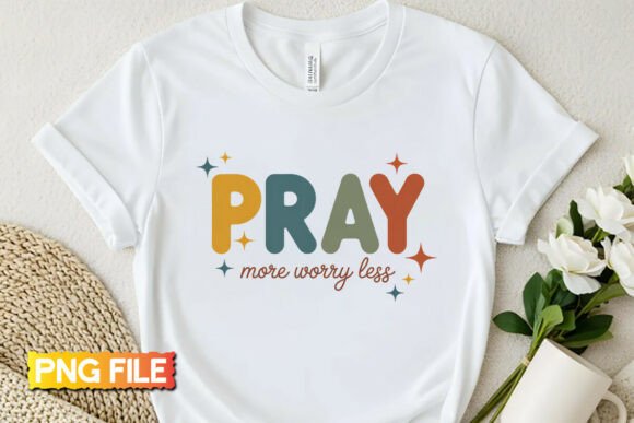 Christian Prayer Embroidery PNG for T-Shirt Designs
