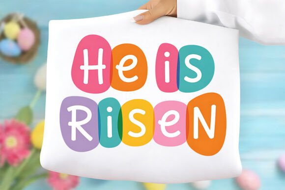 He is Risen PNG: Jesus PNG for T-Shirt Designs