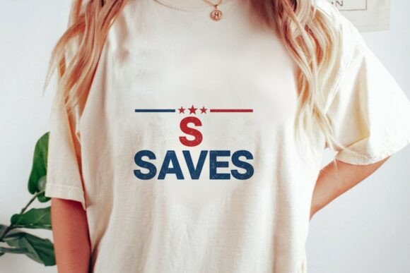 Jesus Saves Red White Blue Stars PNG T-Shirt Designs