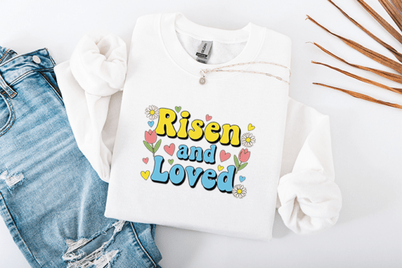 Risen and Loved – Retro Easter T-Shirt Designs