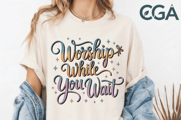 Worship While You Wait Christian PNG